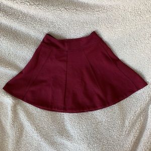 XS Kimchi Blue Maroon Skater Skirt
